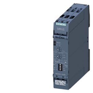 SIEMENS MONITORING RELAYS, TEMPERATURE RELAYS 3RS2, TEMPERATURE MONITORING RELAYS ANALOG MULTI-FUNCTION DEVICE, 1 SENSOR, 1 THRESHOLD VALUE, OVERSHOOT, UNDERSHOOT, CONTACT 1 CO, PT100, TYPE J, K 24 VAC/DC