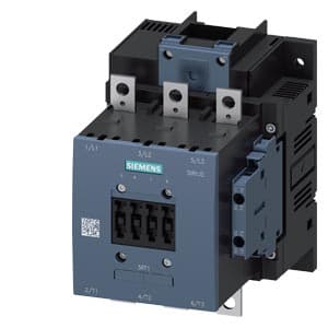 SIEMENS CONTACTOR, 3RT, 3P, 185A, 90 kW, 2NO+2NC