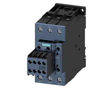 SIEMENS CONTACTOR, 3RT, 3P, 80A, 37kW, 175-280V AC/DC, 2NO+2NC, SIZE S2