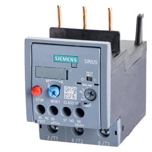 SIEMENS MOTOR STARTER OVERLOAD, 3RU5, 40...50A, SIZE S2, FOR MOUNTING ON CONTACTOR