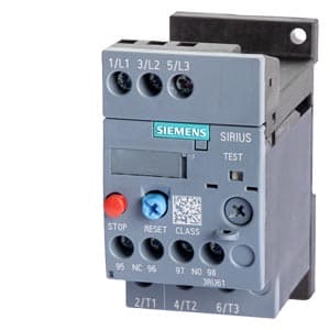 SIEMENS MOTOR STARTER OVERLOAD, 3RU6, 1,8...2,5A, SIZE S00