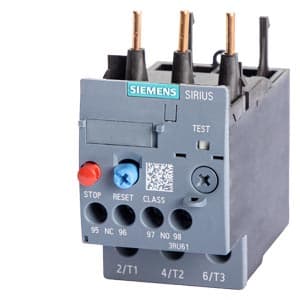 SIEMENS MOTOR STARTER OVERLOAD, 3RU6, 2,2...3,2A, SIZE S0, FOR MOUNTING ON CONTACTOR