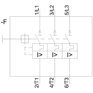 SIEMENS MOTOR STARTER PROTECTOR, 3RV5, 75A, 37kW, 50kA, WITHOUT AUX SWITCH, SIZE S3