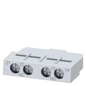 SIEMENS ACC MOTOR STARTER PROTECTOR, AUX CONTACT FRONT MOUNTING, 1NO+1NC, SIZE S2 & S3