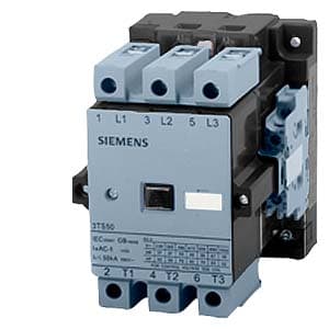 SIEMENS MOTOR STARTER CONTACTOR, 3TS, 3P, 85...105A, 45kW, 2NO+2NC, 220VAC COIL, SIZE S4