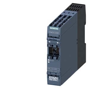 SIEMENS SIMOCODE, 3UF, MULTIFUNCTION MODULE, 4 INPUTS AND 2 RELAY OUTPUTS, INPUT VOLTAGE 110-240 V AC/DC RELAY OUTPUTS MONOSTABLE, ANALOG RESIDUAL CURRENT DETECTION, WITH RESIDUAL-CURRENT TRANSFORMER 3UL23 CONNECTION TEMPERATURE SENSOR PT1