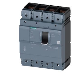 SIEMENS MCCB, 3VA1, 4P, 400A, NON ADJUSTABLE TYPE, FOR SWITCH DISCONNECTOR