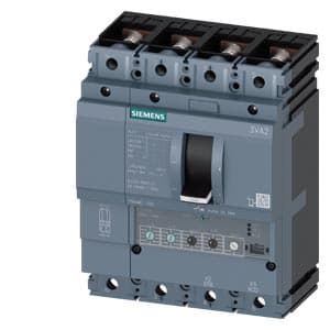 SIEMENS MCCB, 3VA2, 4P, 40...100A, 55kA, ADJUSTABLE TYPE, ETU350 LSI