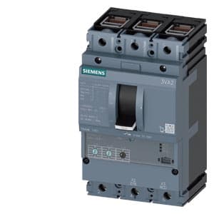 SIEMENS MCCB, 3VA2, 3P, 16...40A, 55kA, ADJUSTABLE TYPE, ETU320-LI