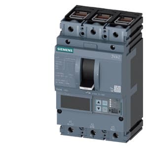 SIEMENS MCCB, 3VA2, 3P, 16...40A, 55kA, ADJUSTABLE TYPE, ETU 550