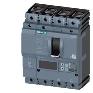 SIEMENS MCCB, 3VA2, 4P, 25...63A, 150kA, ADJUSTABLE TYPE, ETU550-LSI