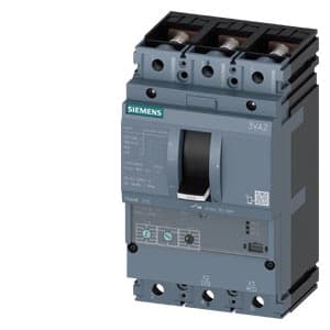 SIEMENS MCCB, 3VA2, 3P, 63...160A, 55kA, ETU350M-LSI, FOR MOTOR PROTECTION