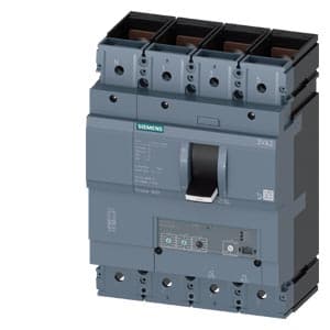 SIEMENS MCCB, 3VA2, 4P, 250...630A, 150kA, ADJUSTABLE TYPE, ETU 320