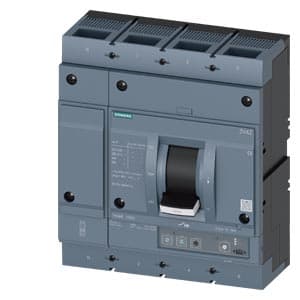 SIEMENS MCCB, 3VA2, 4P, 400...1000A, 55kA, ADJUSTABLE TYPE, ETU320
