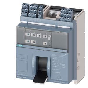 SIEMENS MCCB, 3VA2, 3P, 640...1600A, 55kA, WITH 4 AUX AND TRIP ALARM SWITCH, ADJUSTABLE TYPE, ETU360-LSIG