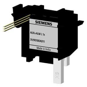 SIEMENS ACC MCCB, 3VJ, AUXILIARY SWITCH + ALARM SWITCH, LEFT CAVITY VARIANTS, FOR 3VJ10