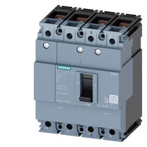SIEMENS MCCB, 3VM1, 4P, 40A, 25kA, NON ADJUSTABLE TYPE, TM 210