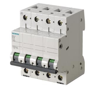 SIEMENS MCB, 5SL4, 4P, 20A, 10kA, B, CHINA