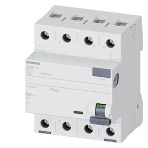 SIEMENS RCCB, 5SV4, 3P+N, 40A, 300mA