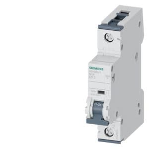 SIEMENS MCB, 5SY, 1P, 3A, 10kA, DC APPLICATION, EUROPE