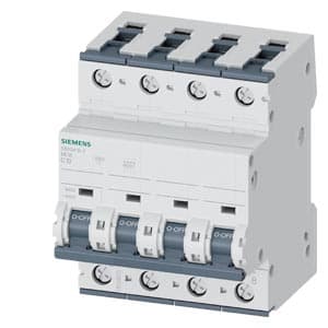 SIEMENS MCB, 5SY, 4P, 13A, 10kA, DC Aplication