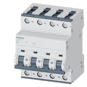 SIEMENS MCB, 5SY, 4P, 16A, 10kA, DC Aplication