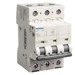 SIEMENS MCB, 5SY, 3P, 63A, 15kA