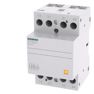 SIEMENS SWITCHING DEVICES, INSTA CONTACTORS WITHOUT MANUAL SWITCH, 5TT5, 40A, 2 NO + 2 NC, 400 VAC