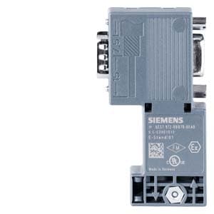 SIEMENS SIMATIC, CONNECTION PLUG FOR PROFIBUS UP TO 12 Mbit/s 90° CABLE OUTLET, 15.8x 72.2x 36.4 mm (WxHxD), INSULATION DISPLACEMENT METHOD FASTCONNECT WITH PG RECEPTACLE