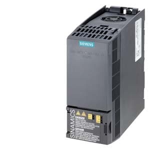 SIEMENS SINAMICS G120C RATED POWER 3AC380-480V +10/-20% 47-63HZ LOW OVERLOAD: 0,75KW AT 150% 3S, 110% 57S, 100% 240S HIGH OVERLOAD: 0,55KW AT 200% 3S, 150% 57S, 100% 240S INTEGRATED FILTER CLASS A EXTERNAL 24V I/O INTERFACE: 6DI, 2DO,1AI,1