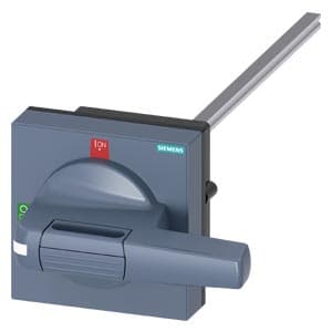 SIEMENS ACC MCCB, DOOR COUPLING ROTARY OPERATING MECHANISM STANDARD WITH TOLERANCE COMPENSATION SIZE 100 x 100mm Shaft 8 x 8, 300mm,Test 0-I, COMPLETE WITH HANDLE SIZE 100 mm ACCESSORY FOR 3KD SIZE 3, 3KF SIZE 2