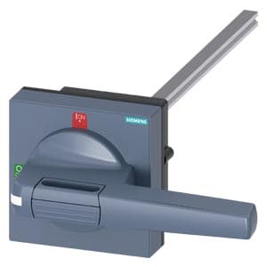 SIEMENS ACC MCCB, DOOR COUPLING ROTARY OPERATING MECHANISM STANDARD WITH TOLERANCE COMPENSATION SIZE 100 x 100mm Shaft 10 x 10, 300mm,Test 0-I, COMPLETE WITH HANDLE SIZE 140 mm ACCESSORY FOR 3KD SIZE 4, 3KF SIZE 4